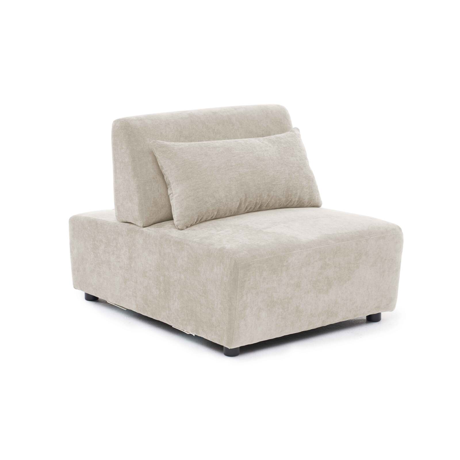 Sillón de tela para sofá modular con cojín