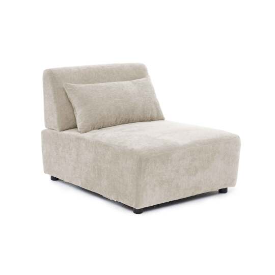 Sillón de tela para sofá modular con cojín