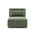Sillón de tela para sofá modular con cojín