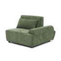 Sillón izquierdo para sofá modular de tela con cojín