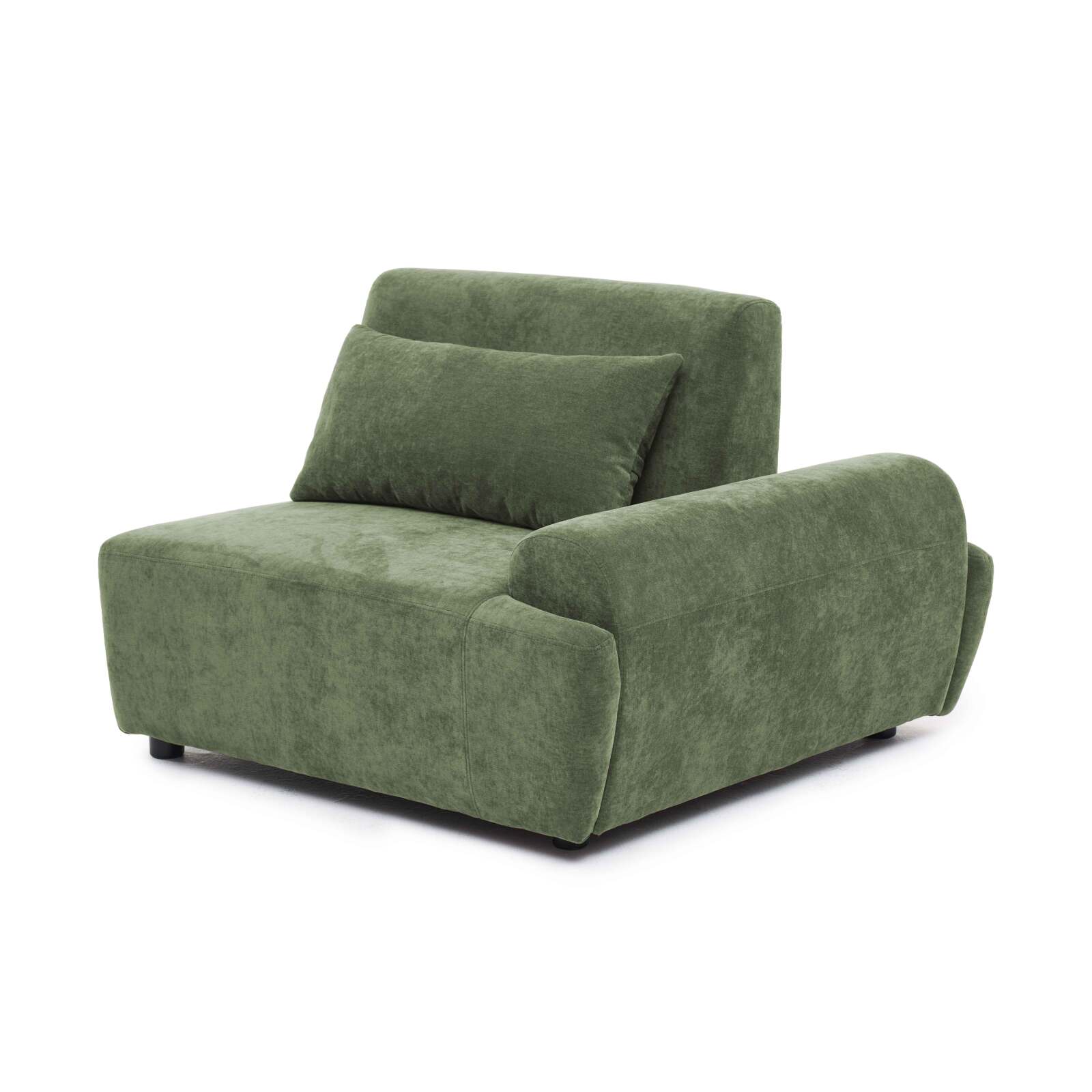 Sillón izquierdo para sofá modular de tela con cojín