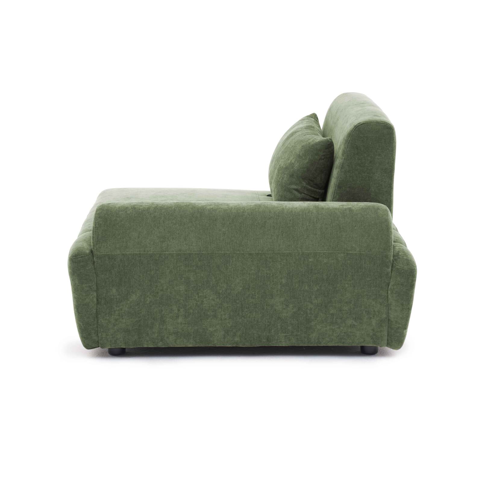 Sillón izquierdo para sofá modular de tela con cojín