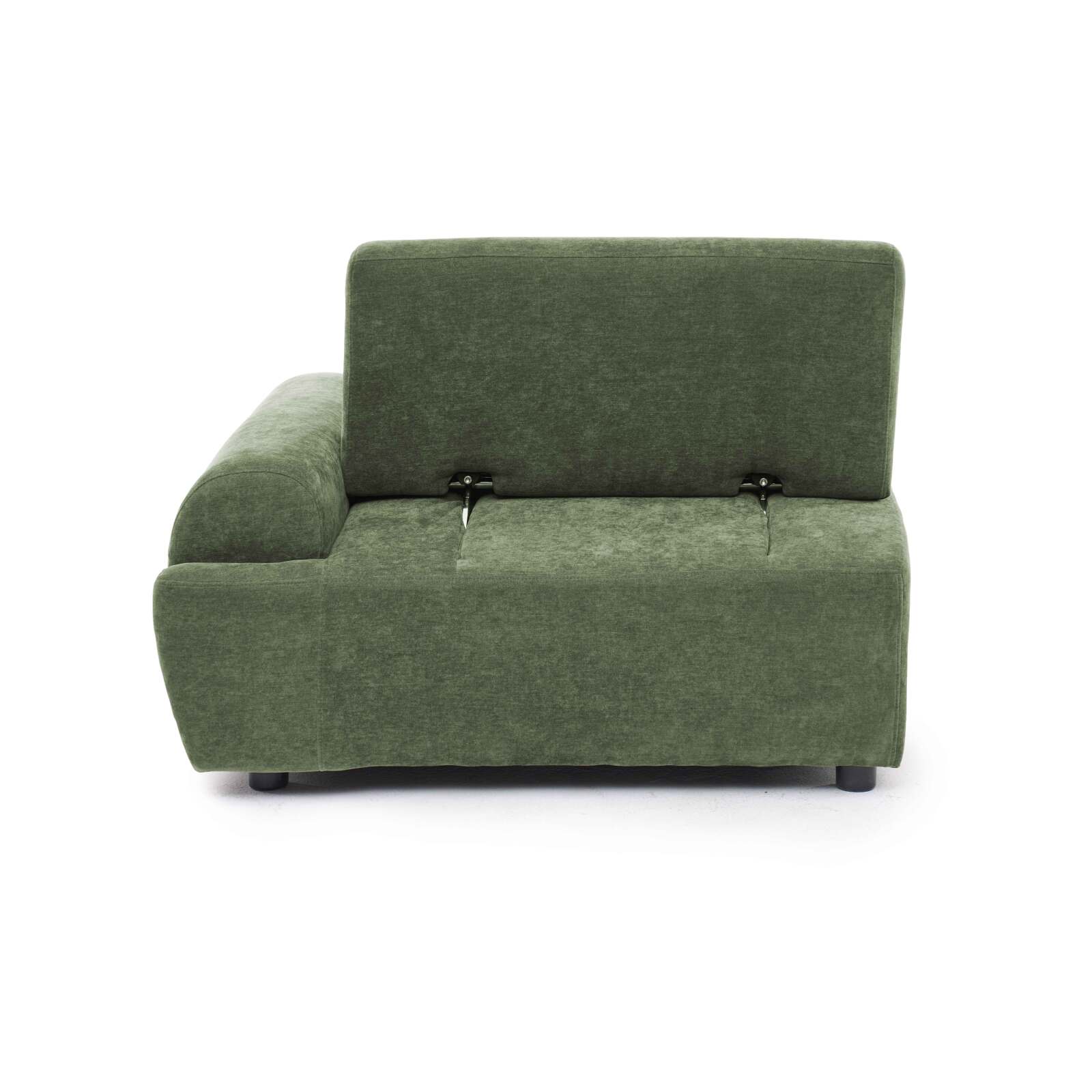Sillón izquierdo para sofá modular de tela con cojín