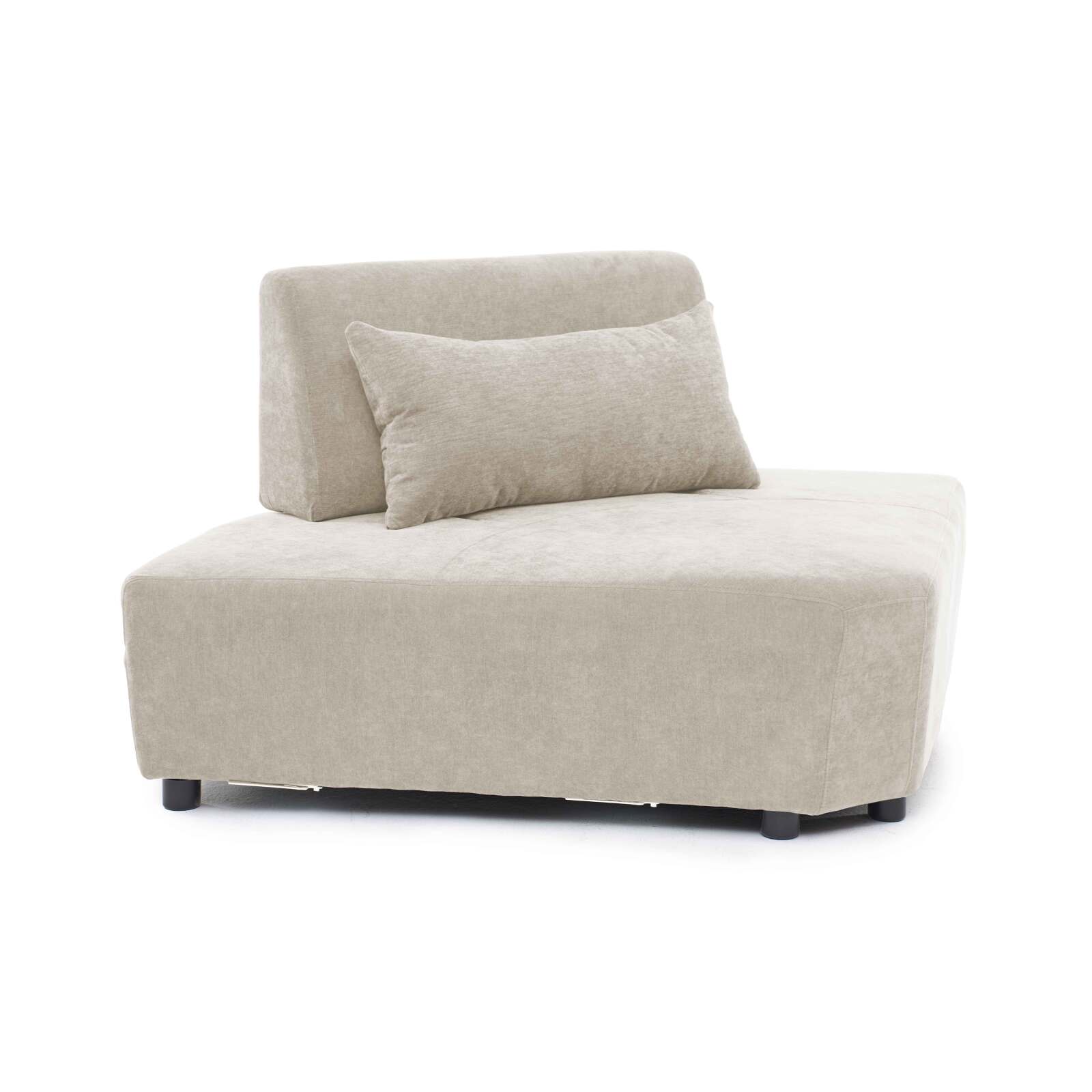 Sillón esquinero de tela para sofá modular con cojín