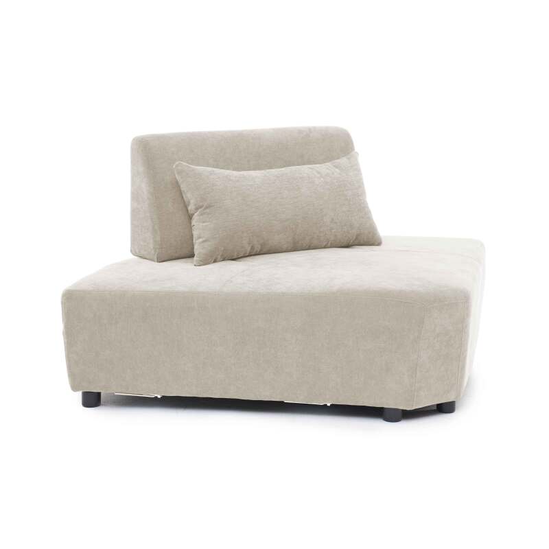 Sillón esquinero de tela para sofá modular con cojín