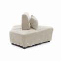 Sillón esquinero de tela para sofá modular con cojín