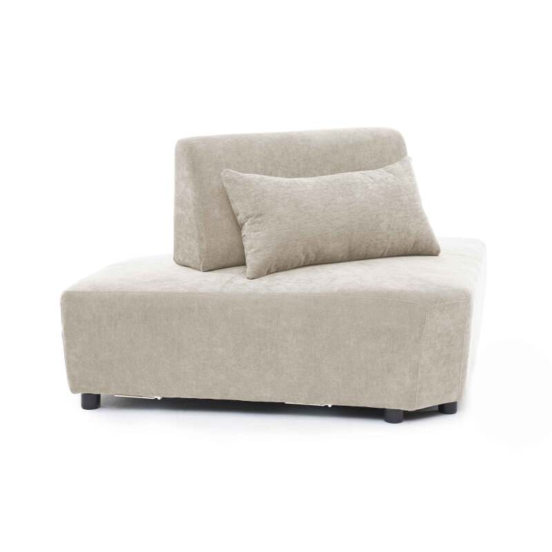 Sillón esquinero de tela para sofá modular con cojín (4/8)