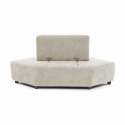 Sillón esquinero de tela para sofá modular con cojín