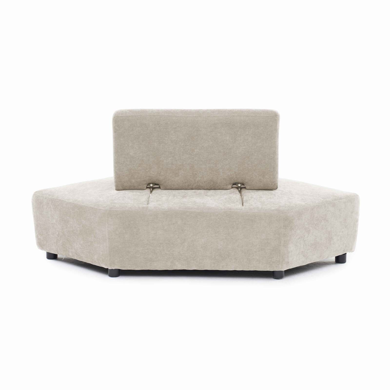 Sillón esquinero de tela para sofá modular con cojín