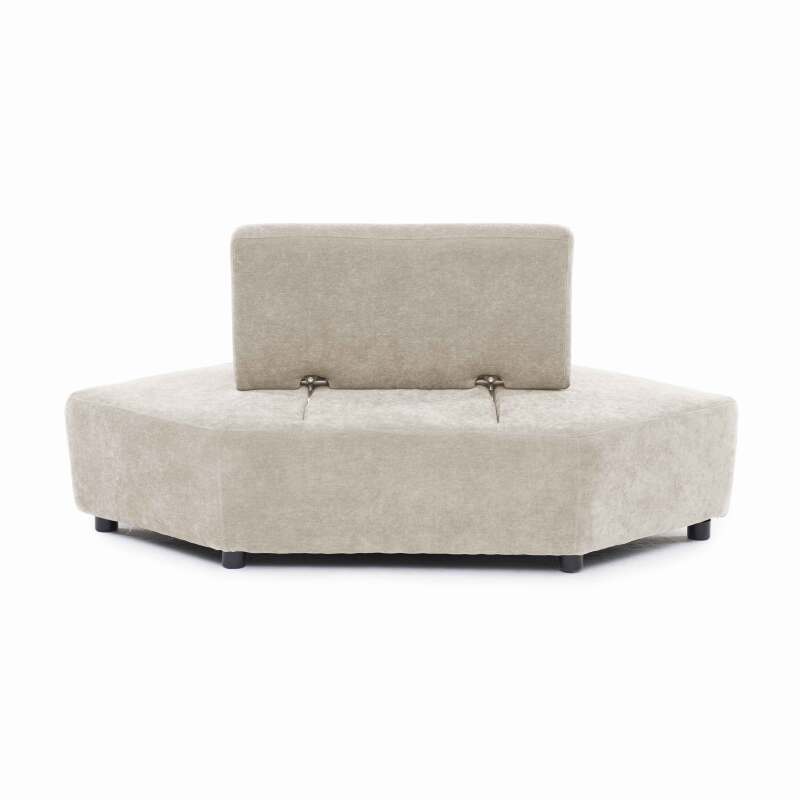 Sillón esquinero de tela para sofá modular con cojín (7/8)