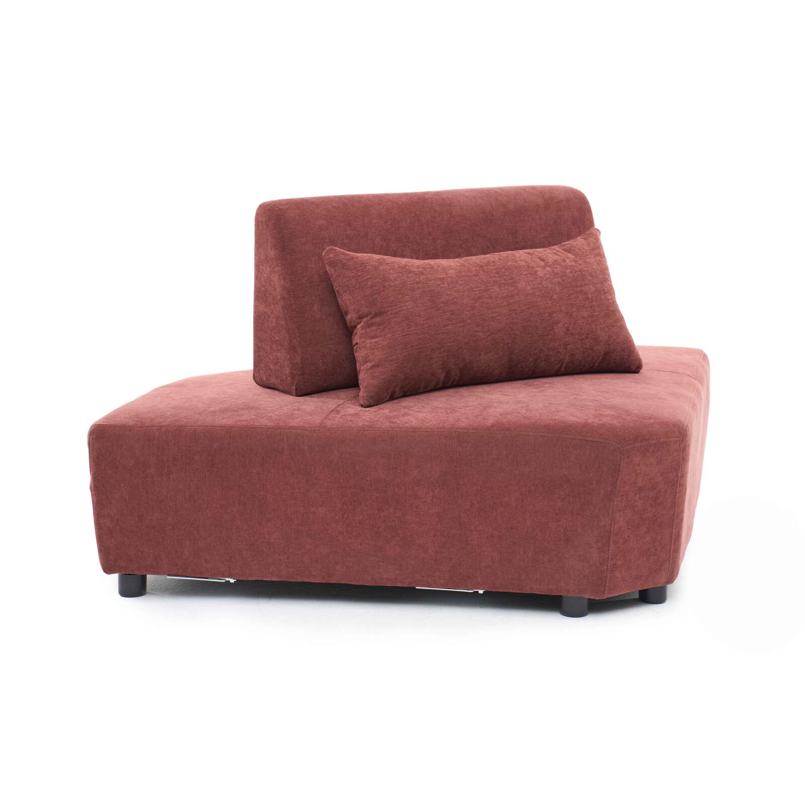 Sillón esquinero de tela para sofá modular con cojín