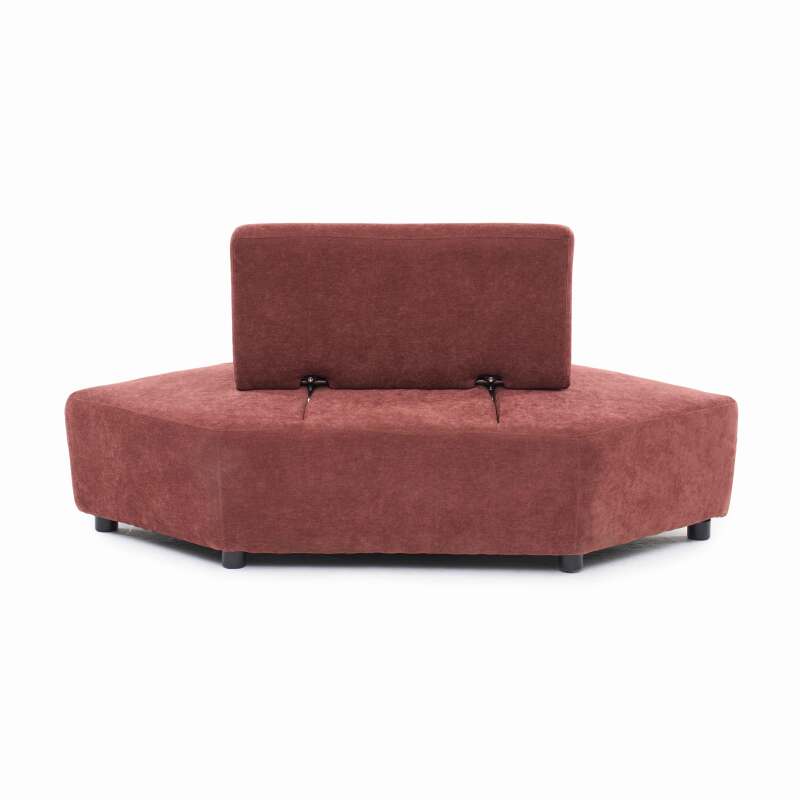 Sillón esquinero de tela para sofá modular con cojín (7/8)