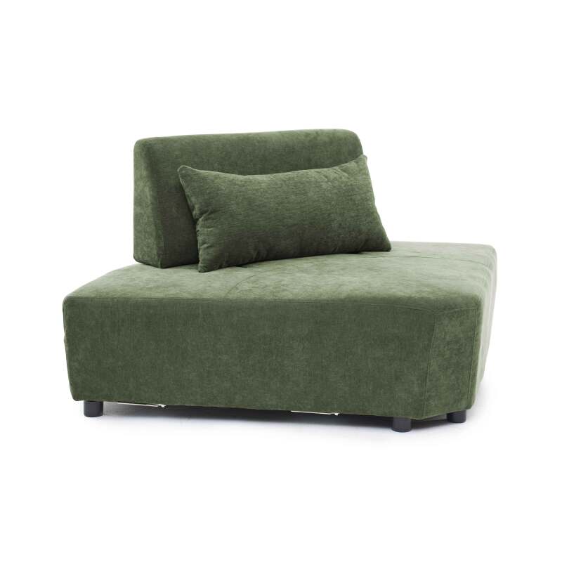 Sillón esquinero de tela para sofá modular con cojín