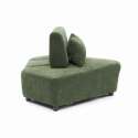 Sillón esquinero de tela para sofá modular con cojín
