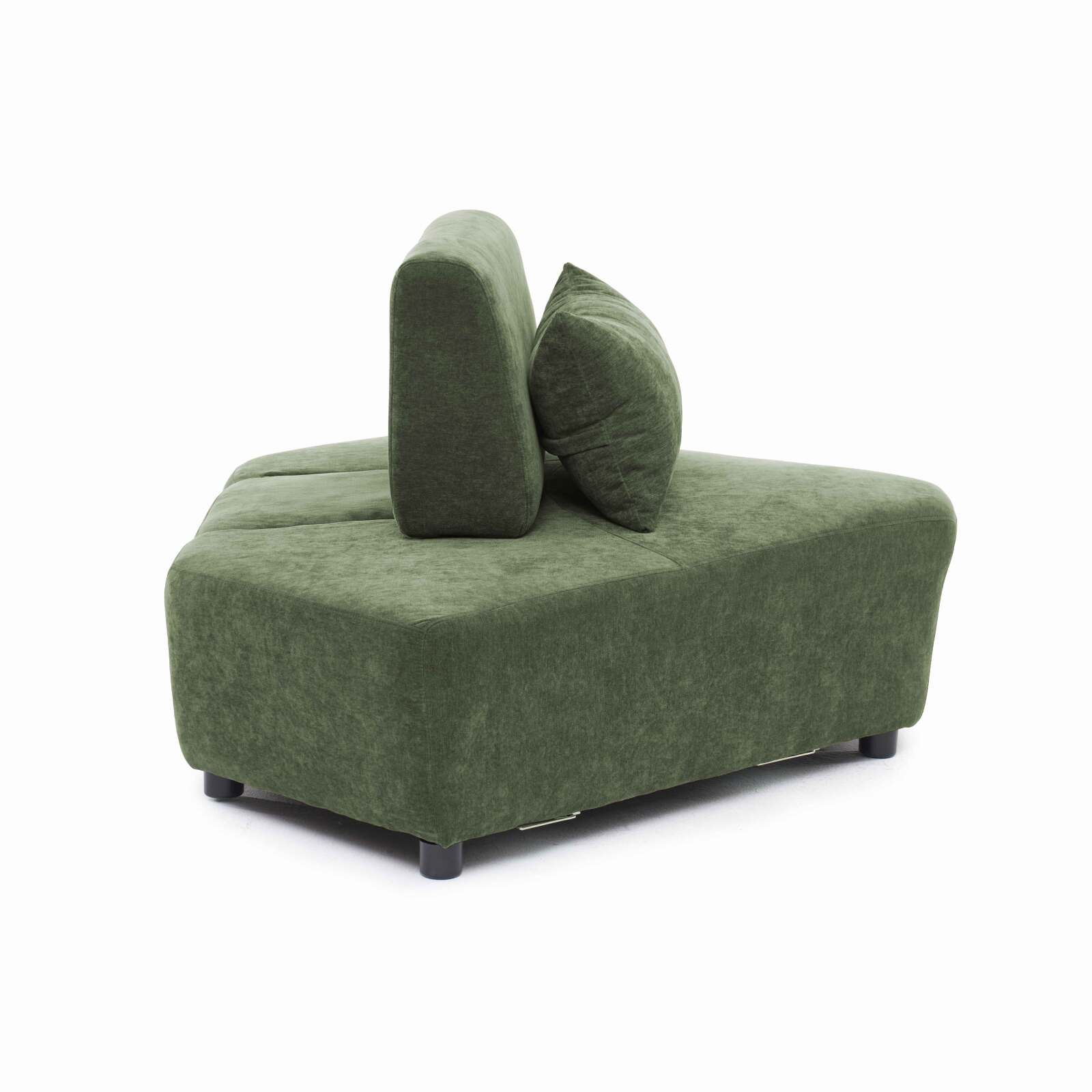 Sillón esquinero de tela para sofá modular con cojín
