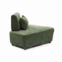Sillón esquinero de tela para sofá modular con cojín