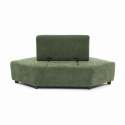 Sillón esquinero de tela para sofá modular con cojín