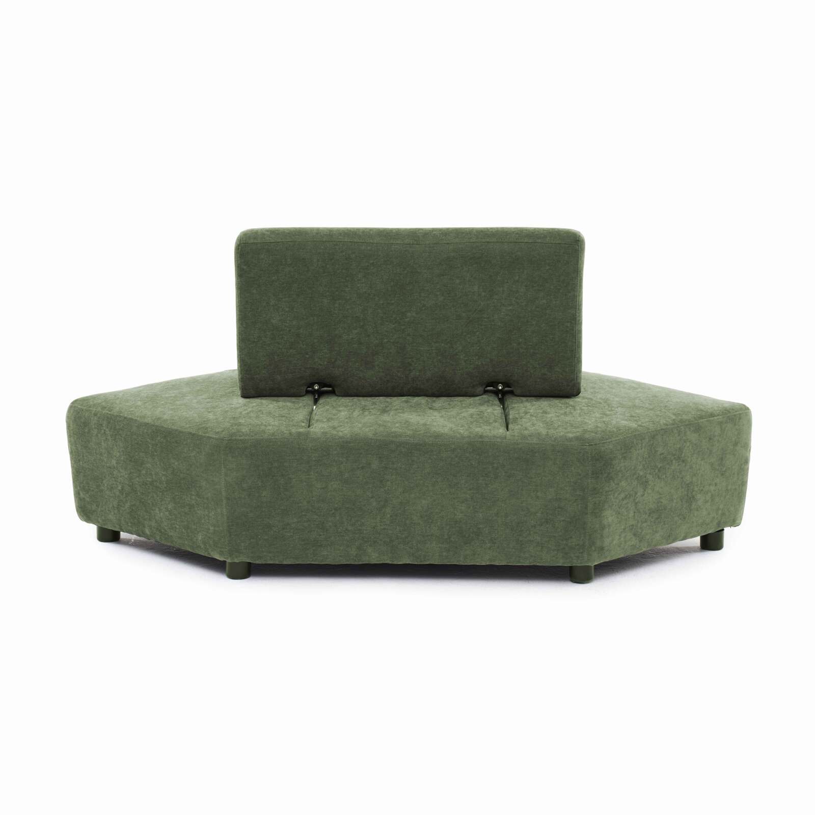 Sillón esquinero de tela para sofá modular con cojín