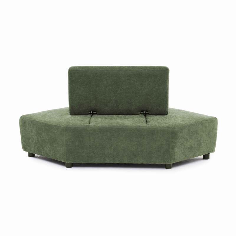 Sillón esquinero de tela para sofá modular con cojín (7/8)