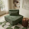 Sillón esquinero de tela para sofá modular con cojín