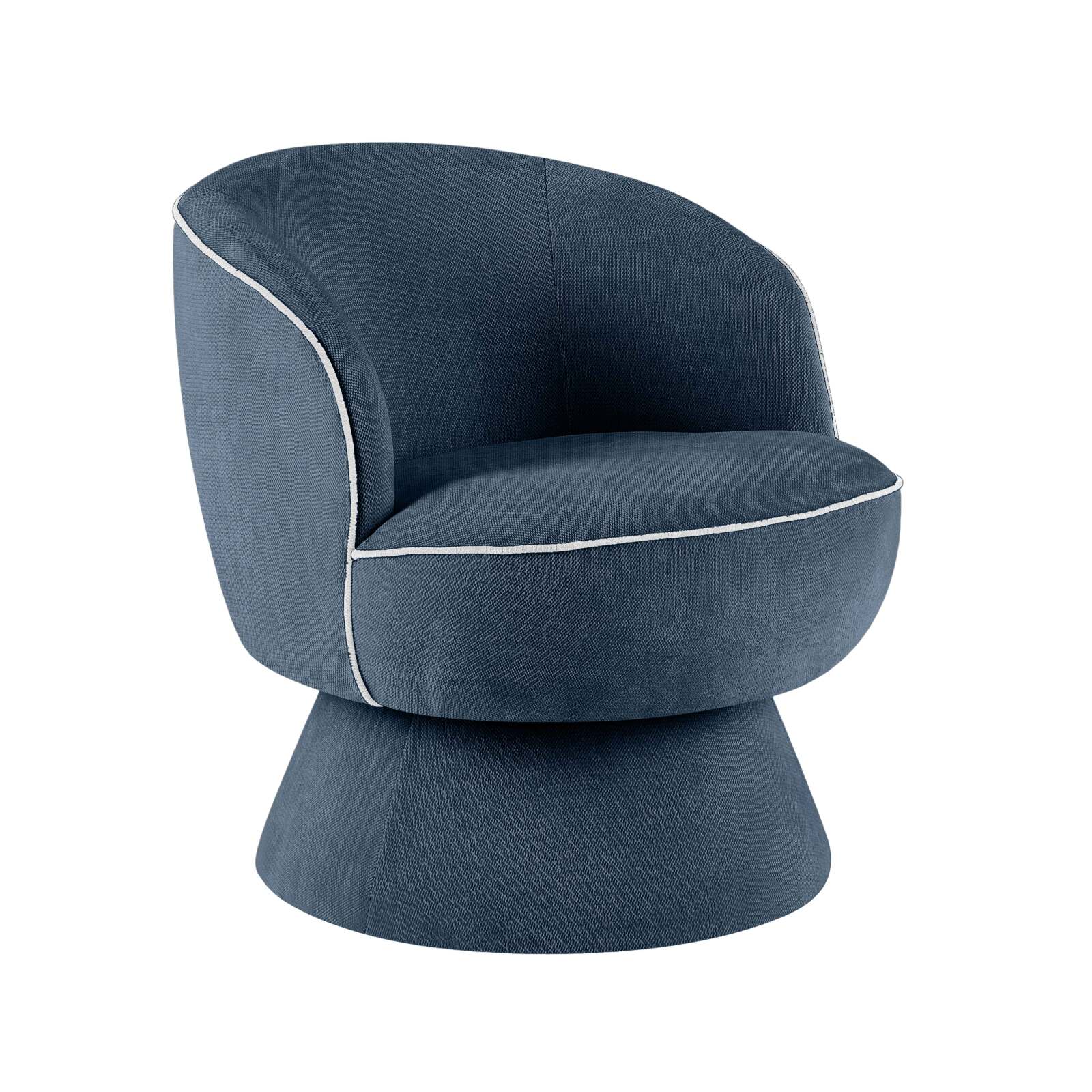 Sillón giratorio de tela