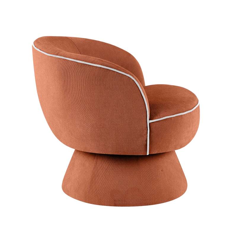 Sillón giratorio de tela (3/4)