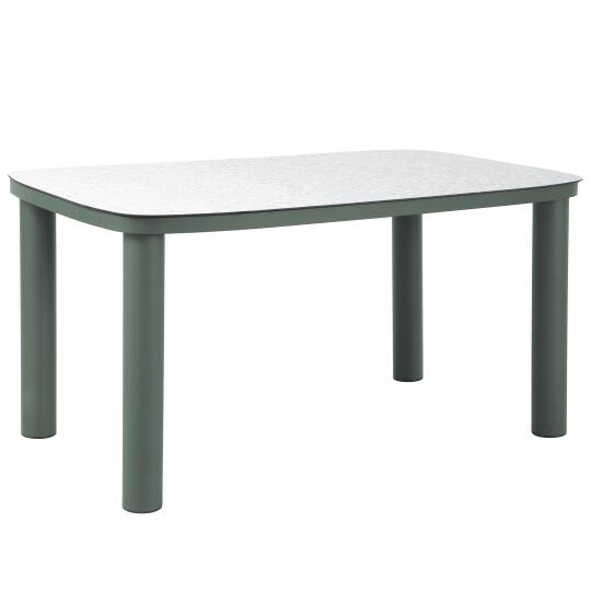 Mesa de jardín estructura de aluminio, 6 personas 150x90 cm