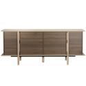 Aparador efecto madera 4 puertas 180 cm