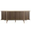 Aparador efecto madera 4 puertas 180 cm