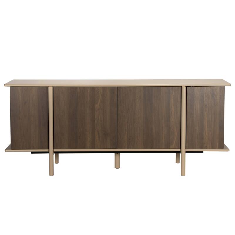 Aparador efecto madera 4 puertas 180 cm (4/7)