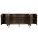 Aparador efecto madera 4 puertas 180 cm
