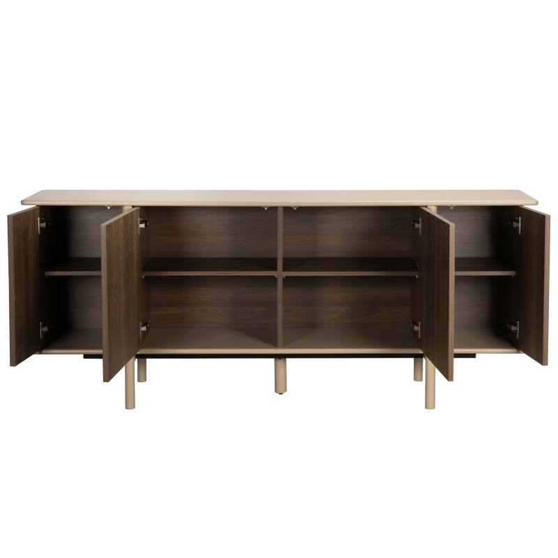 Aparador efecto madera 4 puertas 180 cm (5/7)