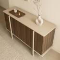 Aparador efecto madera 4 puertas 180 cm