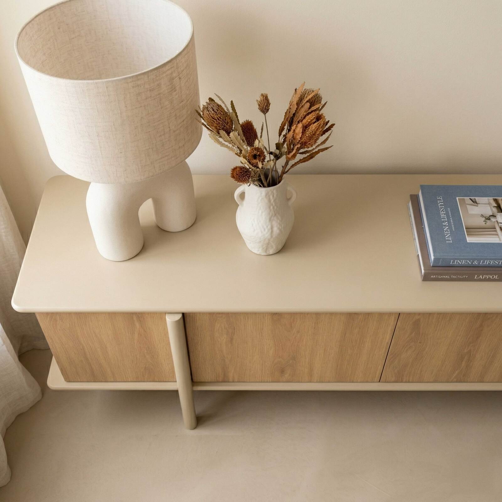 Mueble TV de efecto madera 180 cm