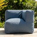Sofá modular de exterior para 2 personas con 2 sillones esquineros