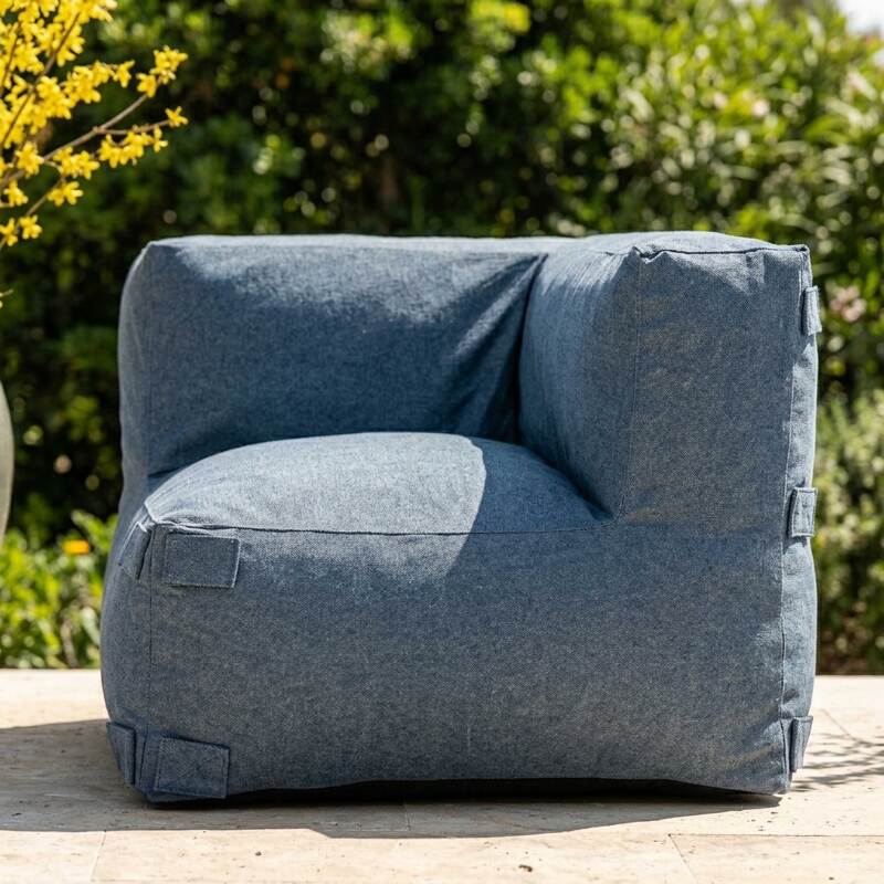 Sofá modular de exterior para 2 personas con 2 sillones esquineros (4/7)