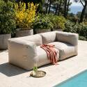 Sofá modular de exterior para 2 personas con 2 sillones esquineros