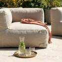 Sofá modular de exterior para 2 personas con 2 sillones esquineros