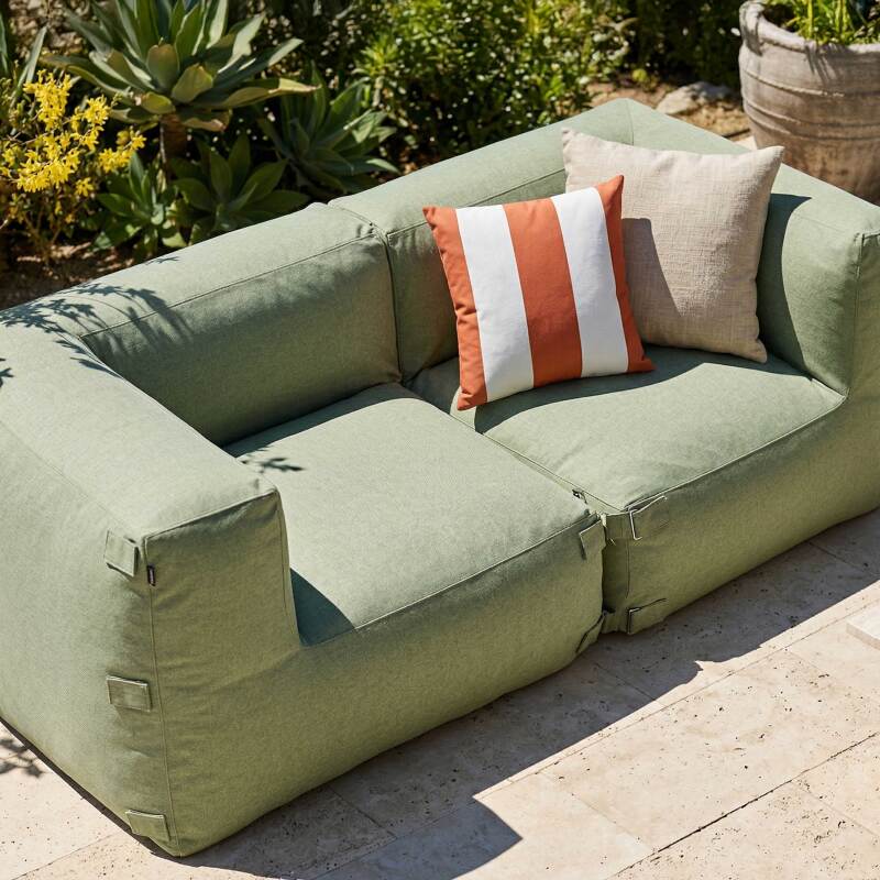 Sofá modular de exterior para 2 personas con 2 sillones esquineros (2/7)