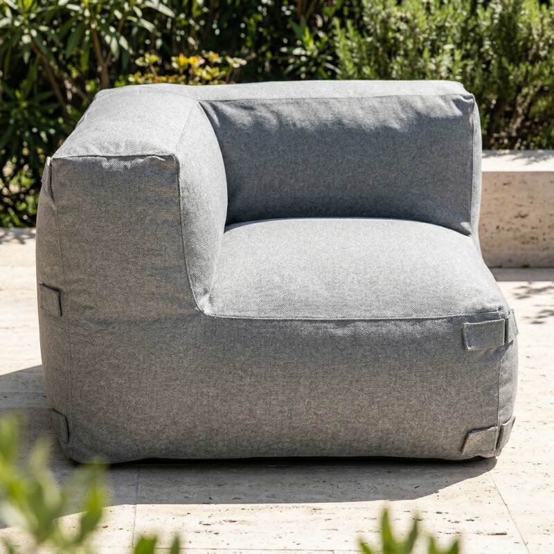 Sofá modular de exterior para 2 personas con 2 sillones esquineros (4/7)