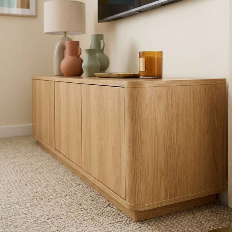 Mueble TV de efecto madera 150 cm (8/9)