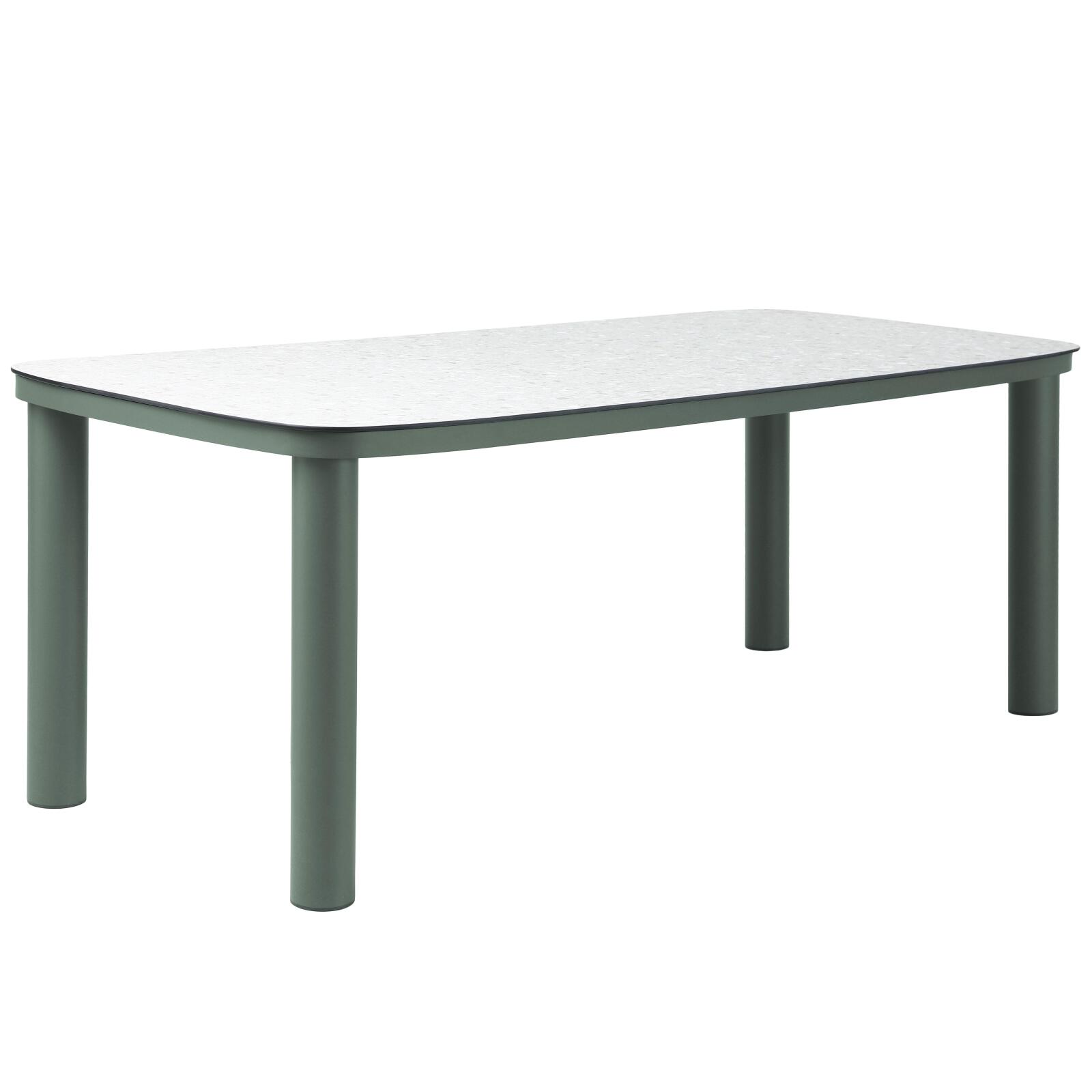 Mesa de jardín estructura de aluminio, 8 personas 213x90 cm y 8 sillas de textilene