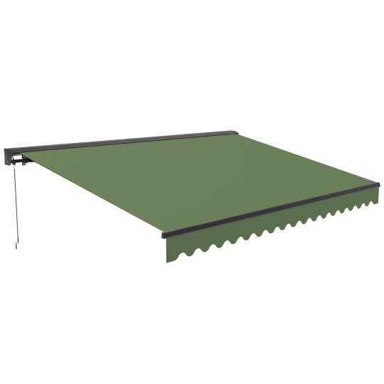 Toldo manual con cofre semi integrado 2,50x2 m | Oviala