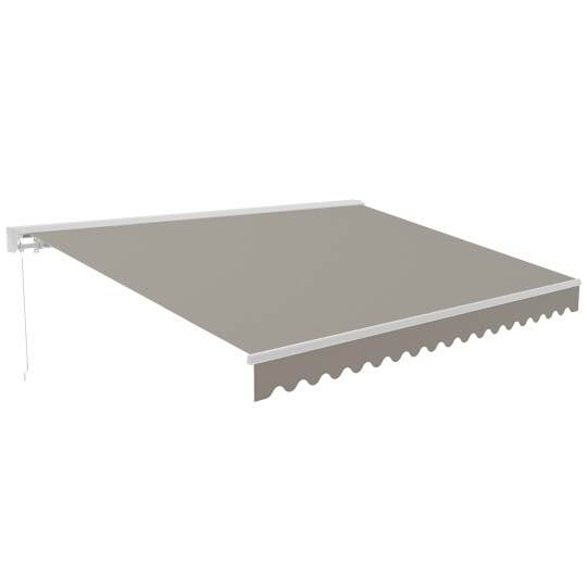 Toldo manual con cofre semi integrado 2,50x2 m | Oviala