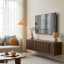 Mueble de TV suspendido efecto madera clara 120 cm estilo escandinavo