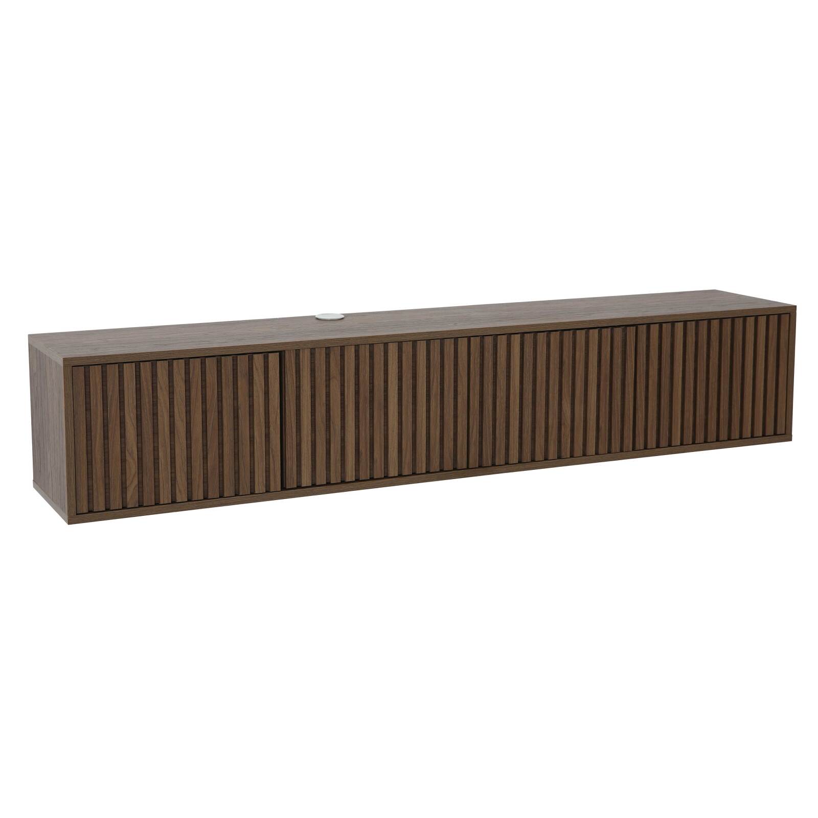 Mueble de TV suspendido efecto madera clara 160 cm estilo escandinavo