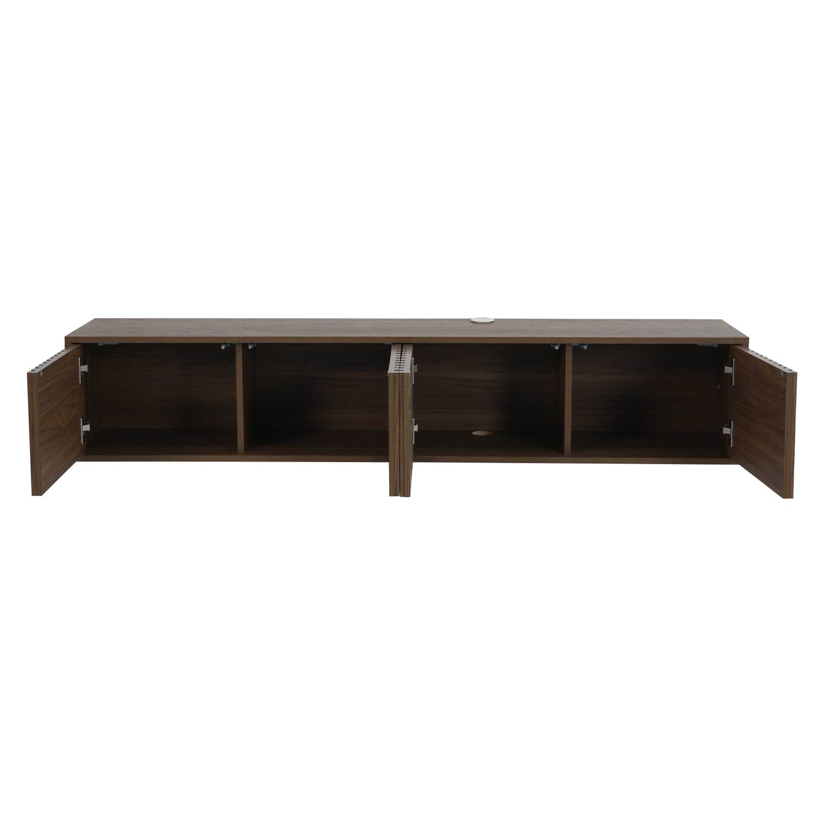 Mueble de TV suspendido efecto madera clara 160 cm estilo escandinavo