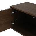 Mueble de TV suspendido efecto madera clara 160 cm estilo escandinavo