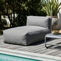 Chaise longue para sofá modular de exterior