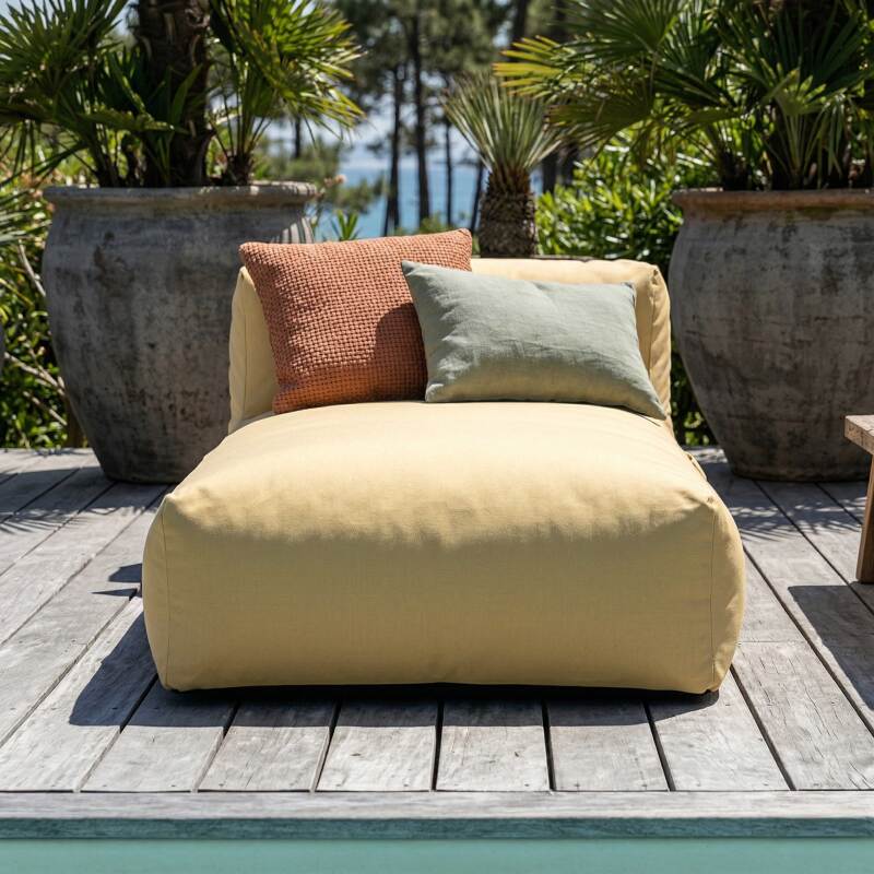 Chaise longue para sofá modular de exterior (3/7)